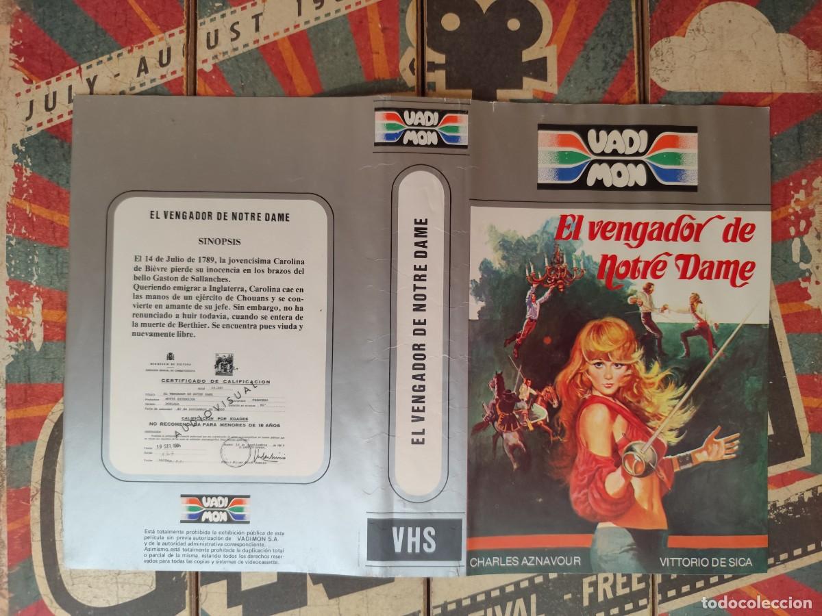 Cinema: Car&aacute;tula VHS El vengador de Notre Dame