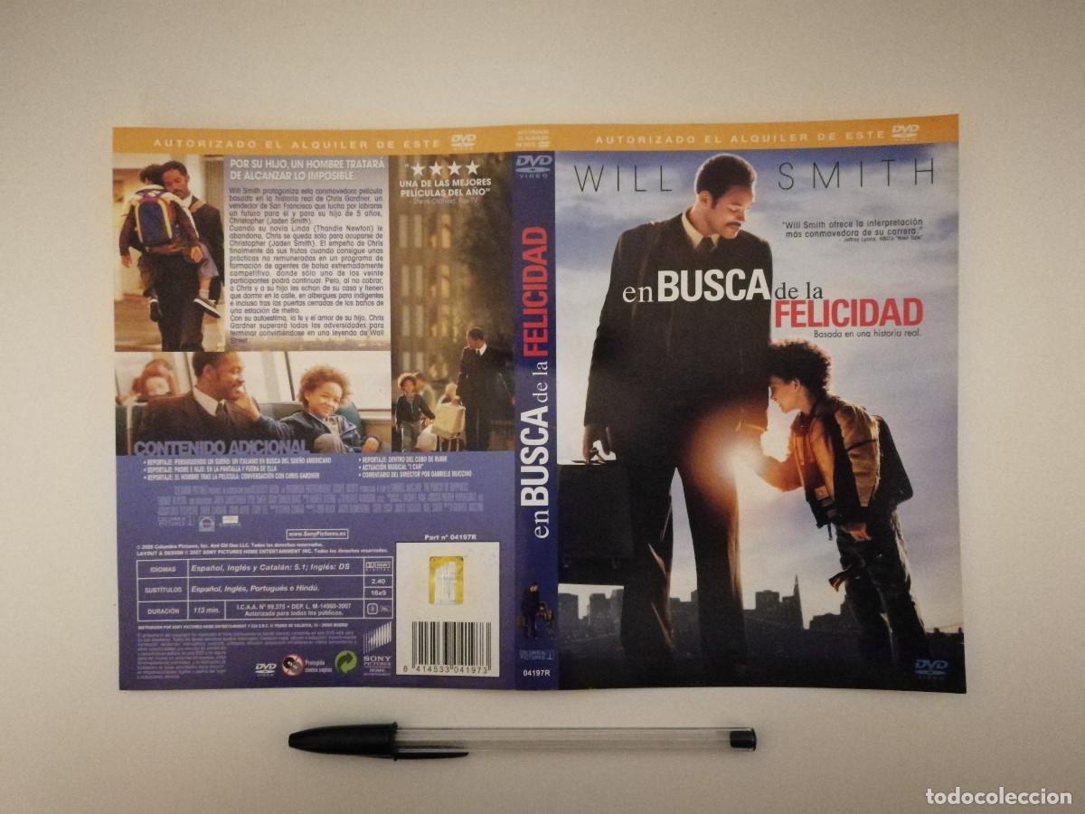 Cinema: CARATULA ORIGINAL -A4- EN BUSCA DE LA FELICIDAD - WILL SMITH
