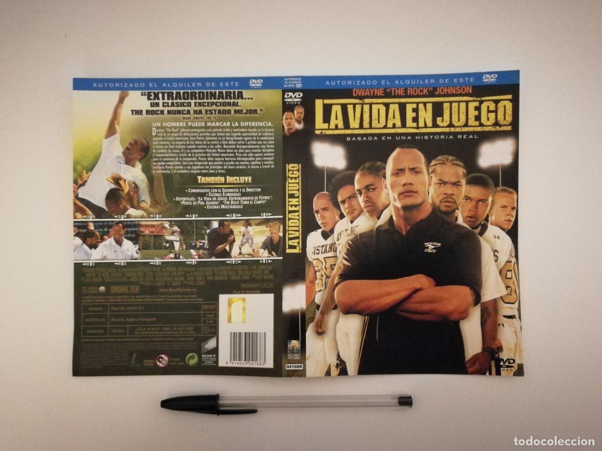 Cinema: CARATULA ORIGINAL -A4- LA VIDA EN JUEGO - Dwayne Johnson