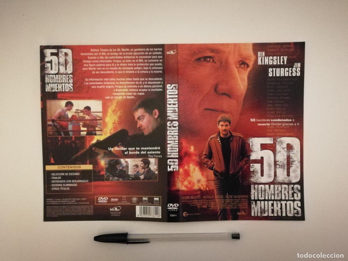 Cinema: CARATULA ORIGINAL -A4- 50 HOMBRES MUERTOS - BEN KINGSLEY