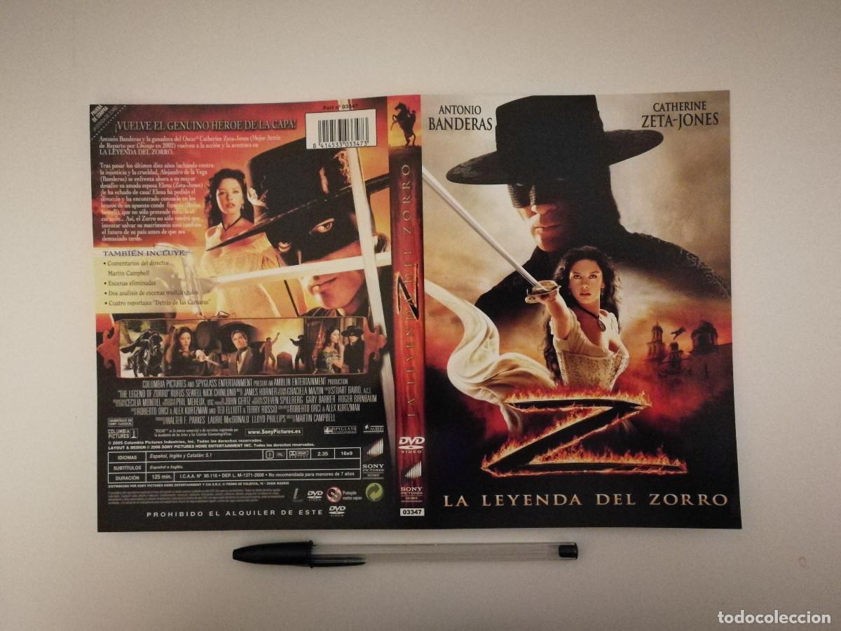 Cinema: CARATULA ORIGINAL -A4- LA LEYENDA DEL ZORRO - ANTONIO BANDERAS