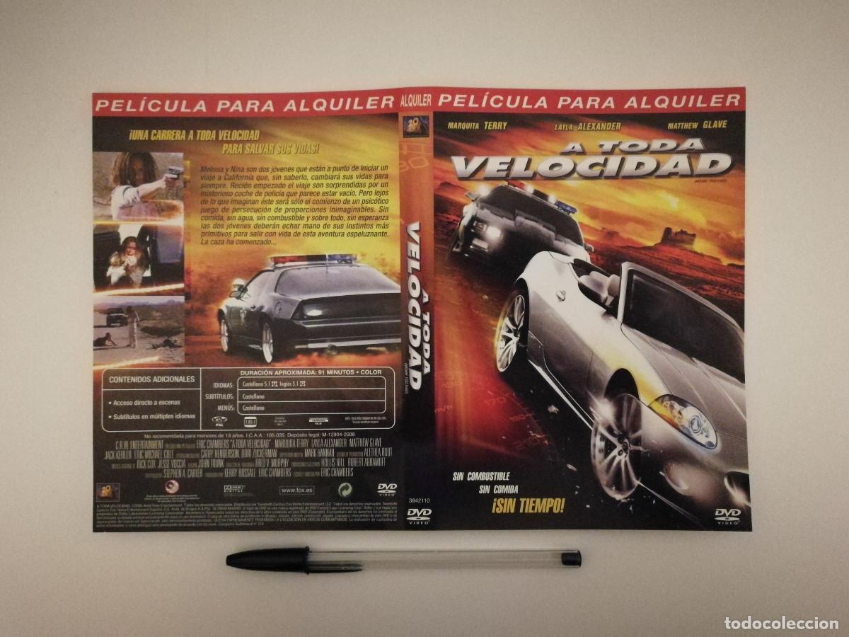 Cinema: CARATULA ORIGINAL -A4- A TODA VELOCIDAD
