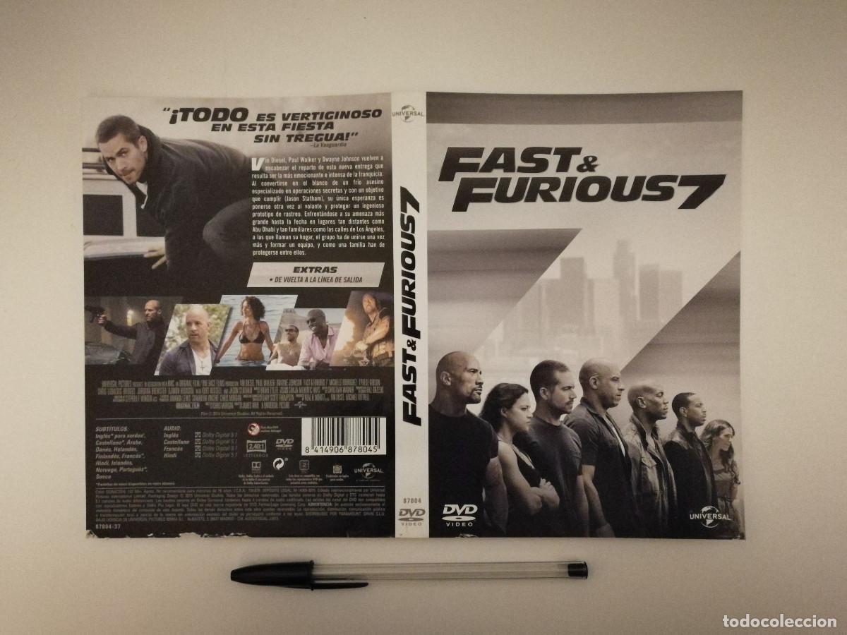 Cinema: CARATULA ORIGINAL -A4- FAST AND FURIOUS 7