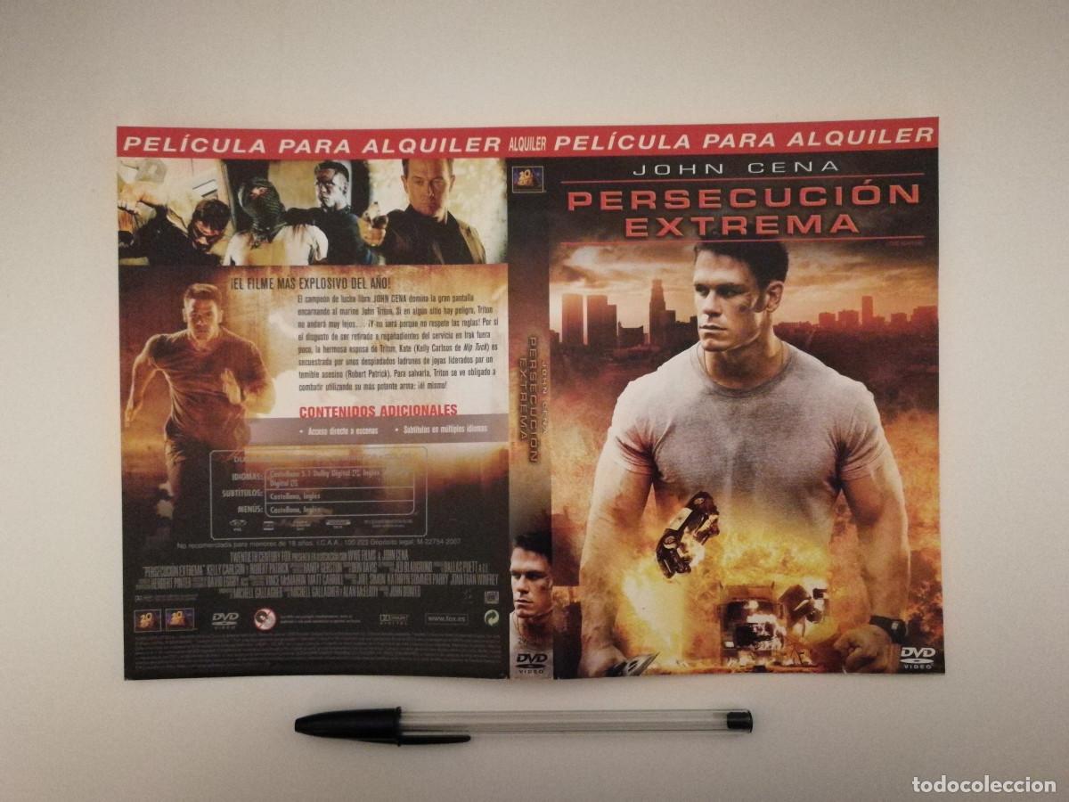 Cinema: CARATULA ORIGINAL -A4- PERSECUCION EXTREMA - JOHN CENA