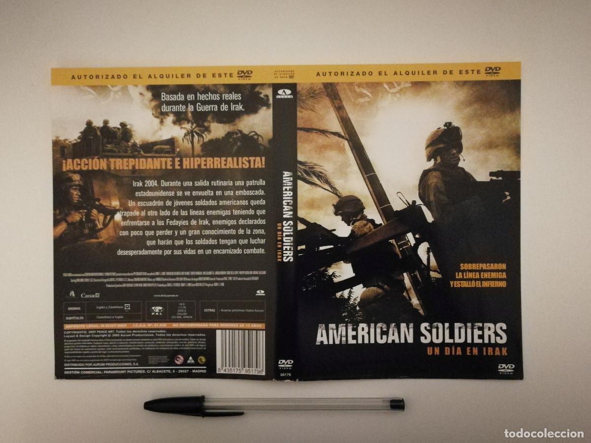 Cinema: CARATULA ORIGINAL -A4- AMERICAN SOLDIERS - CINE BELICO GUERRA