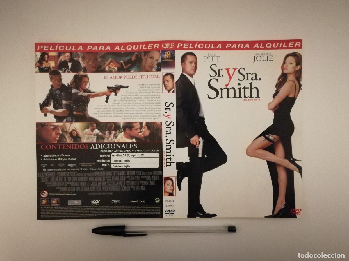 Cinema: CARATULA ORIGINAL -A4- Sr. y Sra. Smith - BRAD PITT - ANGELINA JOLIE