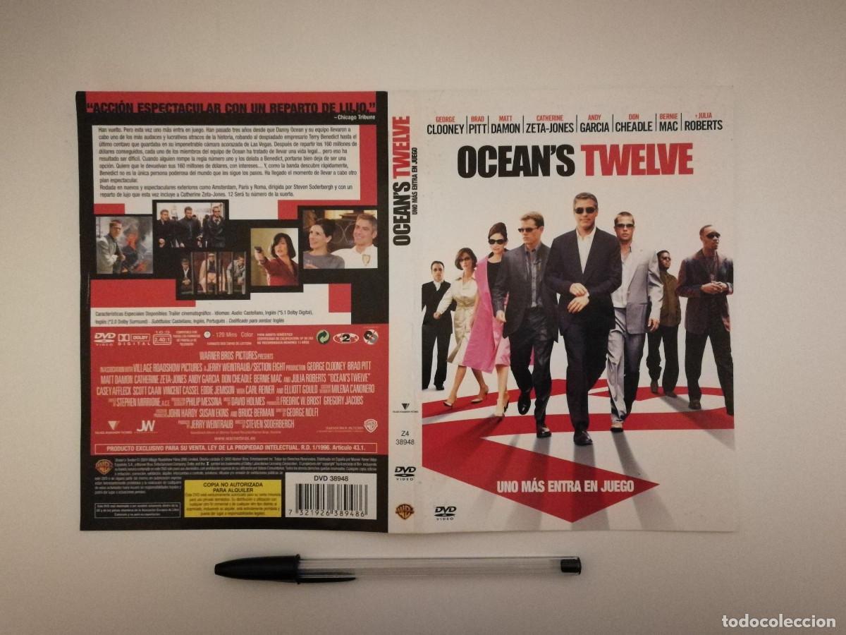 Cinema: CARATULA ORIGINAL -A4- OCEAN'S TWELVE - MATT DAMON - BRAD PITT