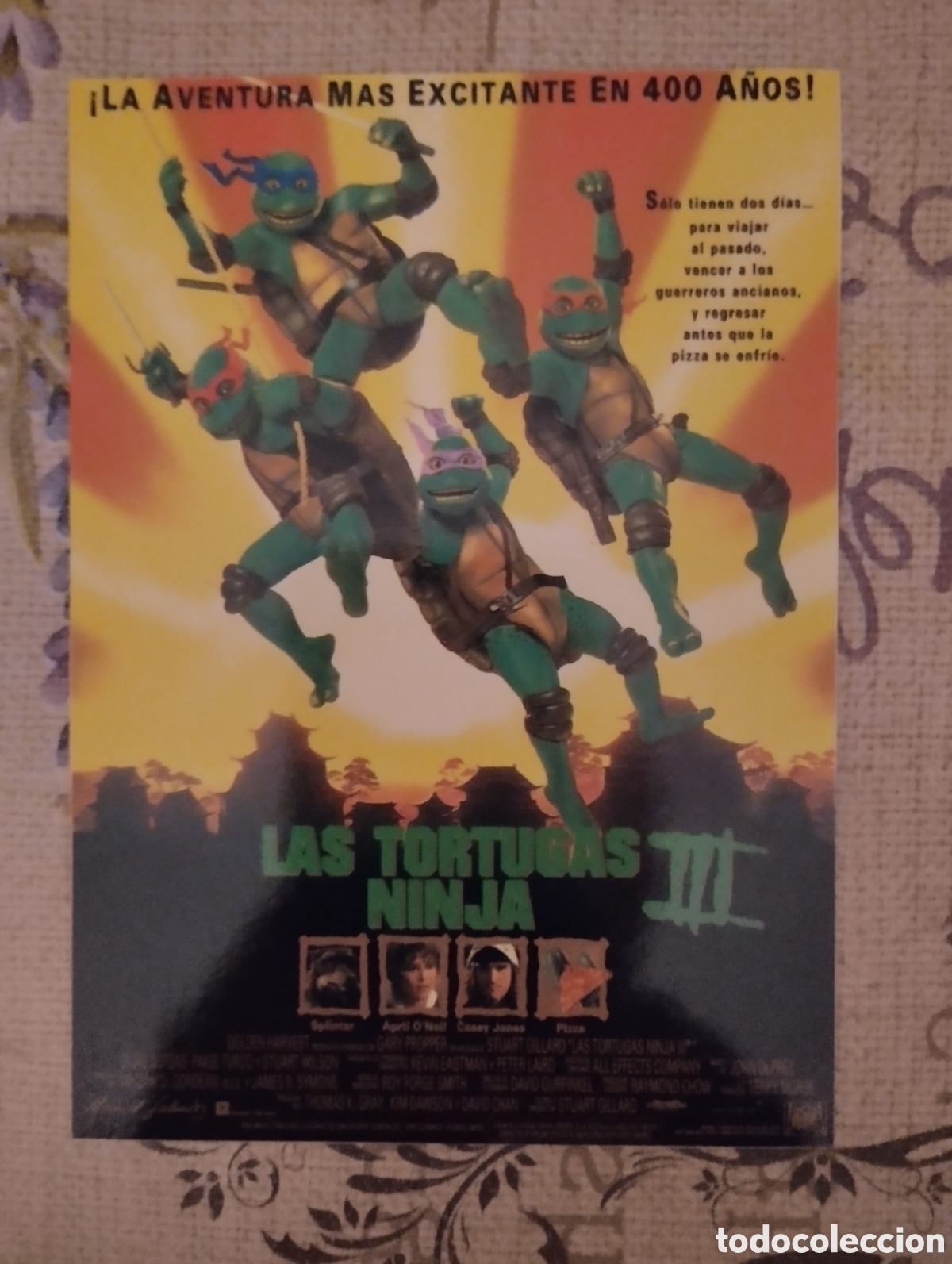 Cinema: Minificha N1112 de Las Tortugas Ninja 3.