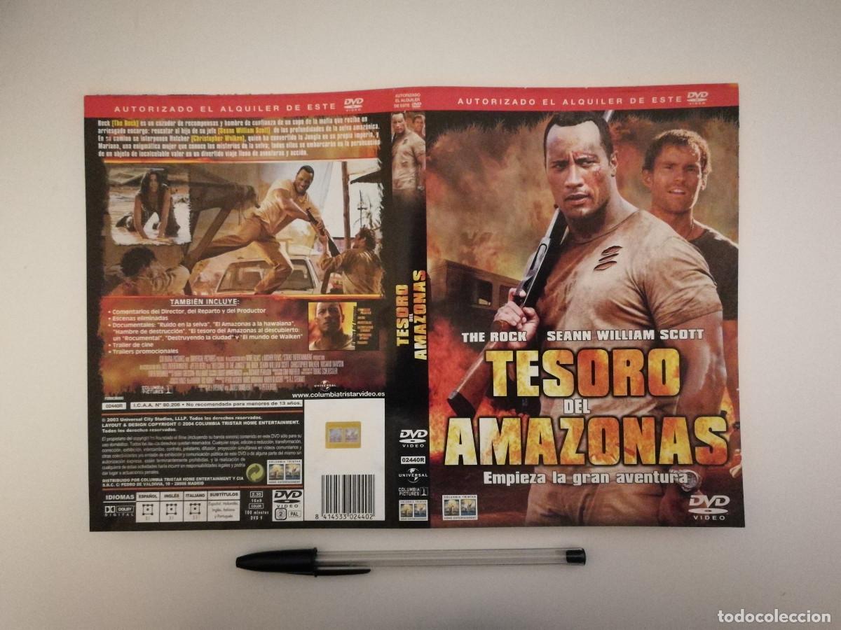 Cinema: CARATULA ORIGINAL -A4- TESORO DEL AMAZONAS - Dwayne Johnson