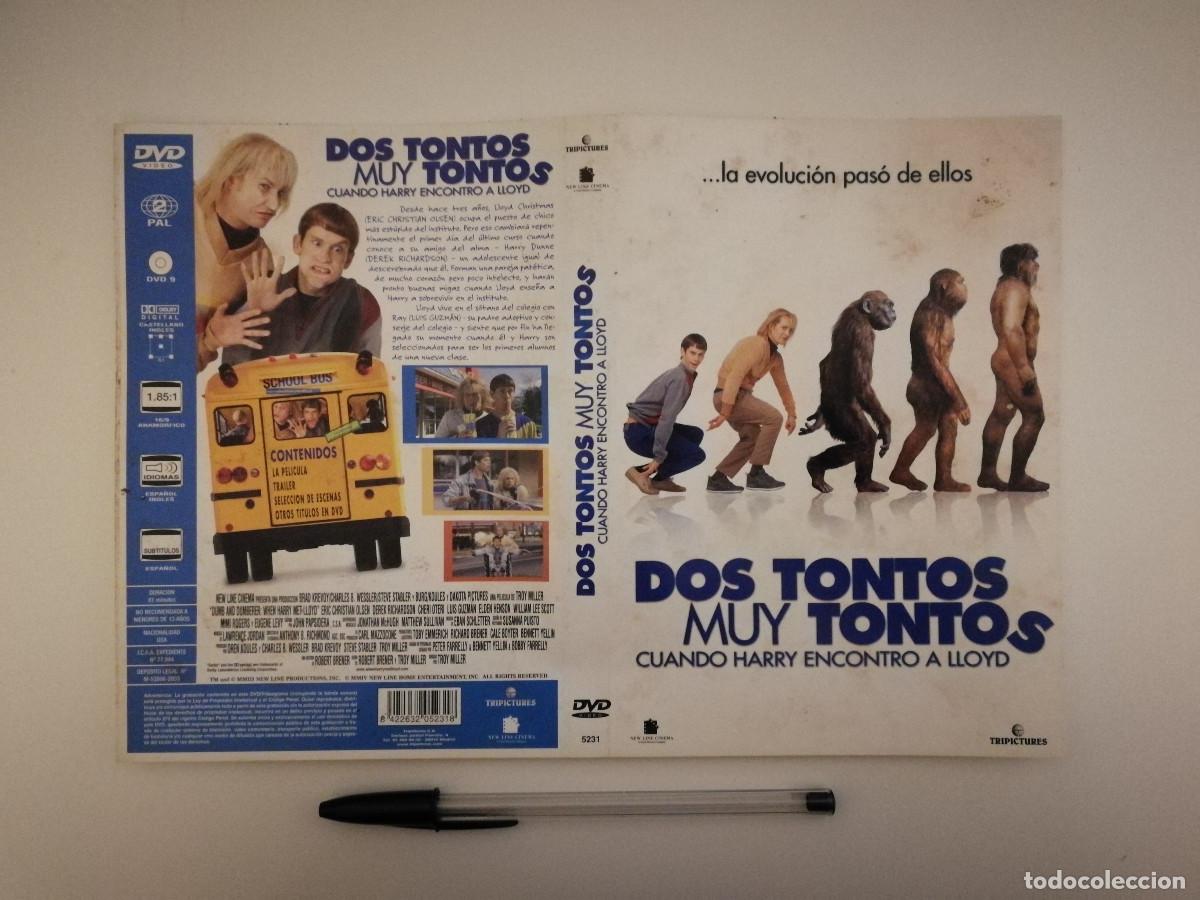 Cinema: CARATULA ORIGINAL -A4- DOS TONTOS MUY TONTOS - Cuando Harry encontr&oacute; a Lloyd - Troy Miller