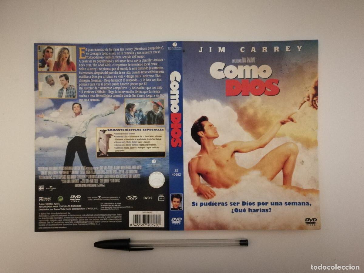 Cinema: CARATULA ORIGINAL -A4- COMO DIOS - JIM CARREY