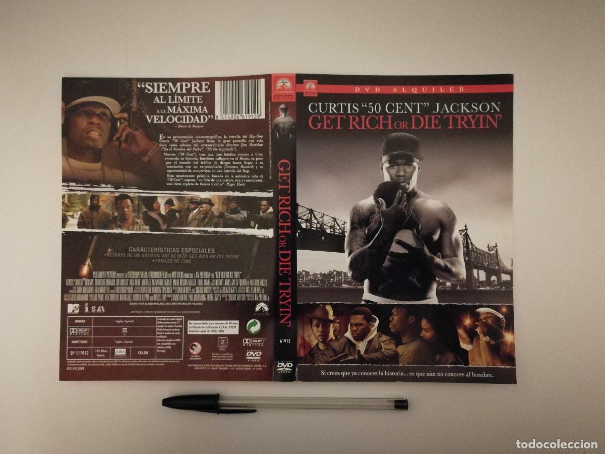 Cinema: CARATULA ORIGINAL -A4- Get Rich or Die Tryin' - 50 CENT