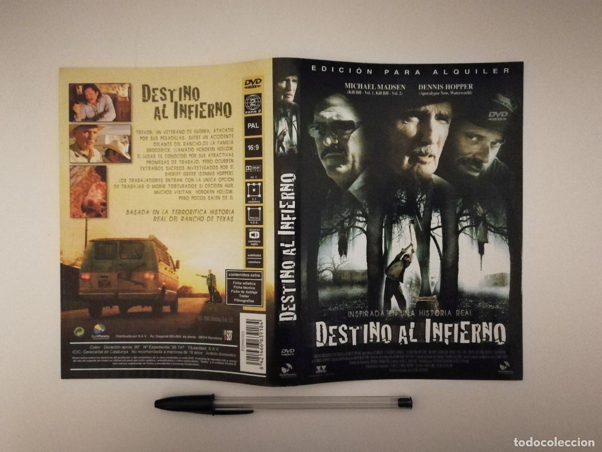Cinema: CARATULA ORIGINAL -A4- DESTINO AL INFIERNO - MICHAEL MADSEN - DENNIS HOPPER
