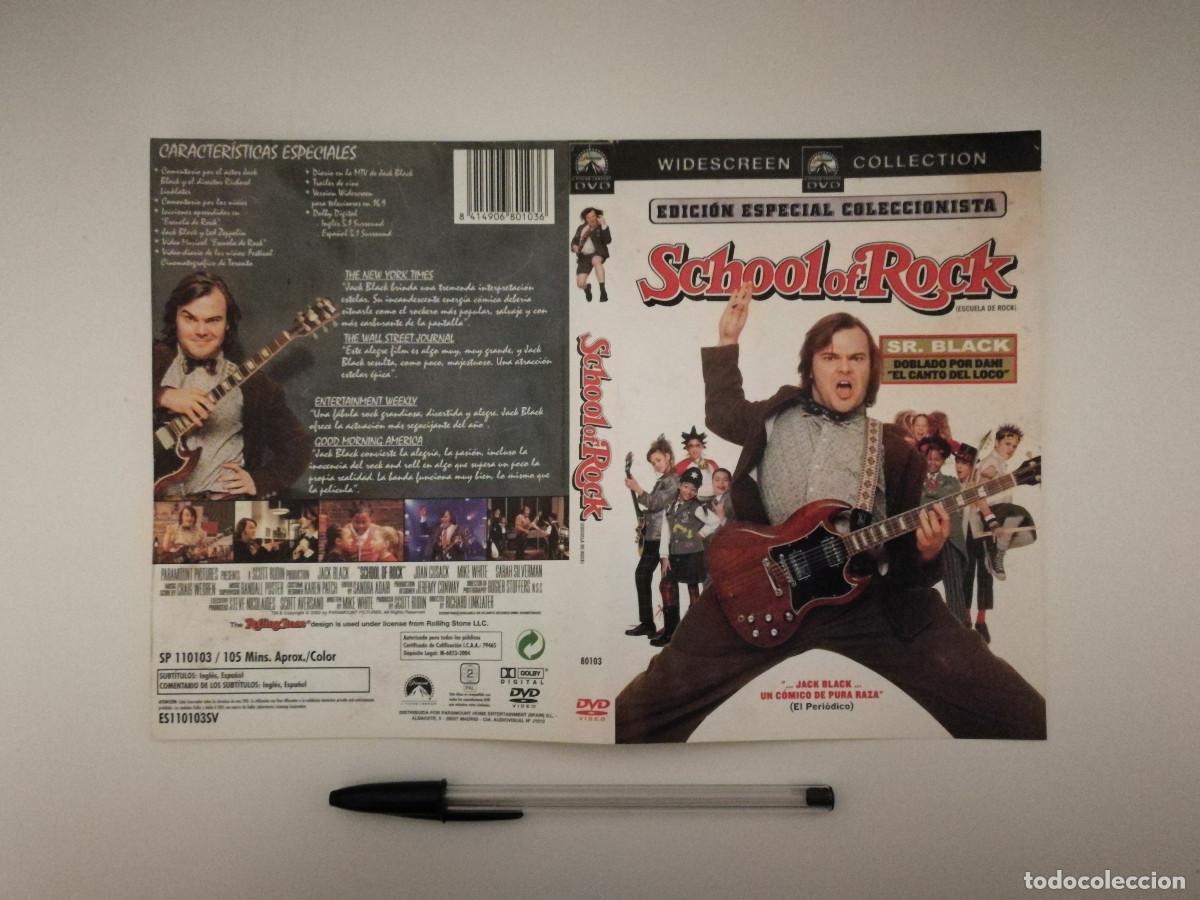 Cinema: CARATULA ORIGINAL -A4- SCHOOL OF ROCK - JACK BLACK