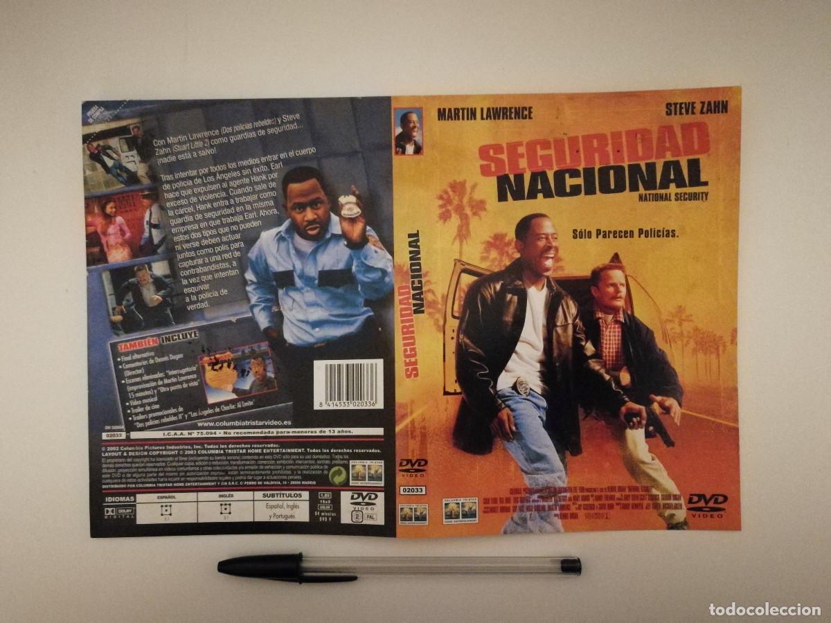 Cinema: CARATULA ORIGINAL -A4- SEGURIDAD NACIONAL - MARTIN LAWRENCE