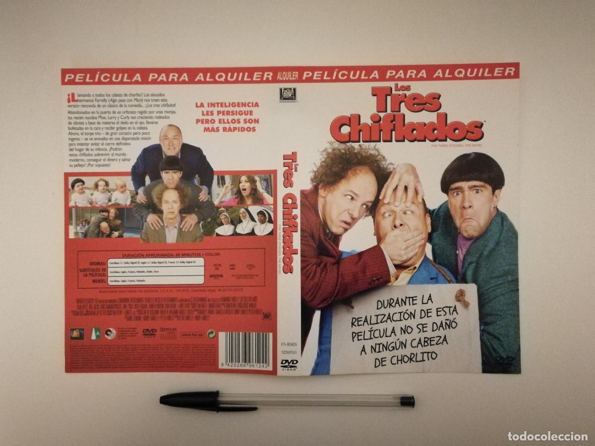 Cinema: CARATULA ORIGINAL -A4- LOS TRES CHIFLADOS - Peter Farrelly