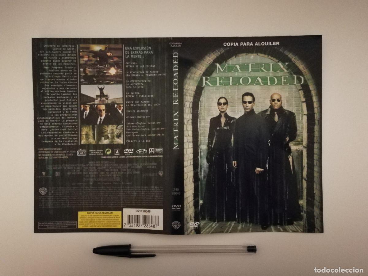 Cinema: CARATULA ORIGINAL -A4- MATRIX RELOADED - KENAU REEVES