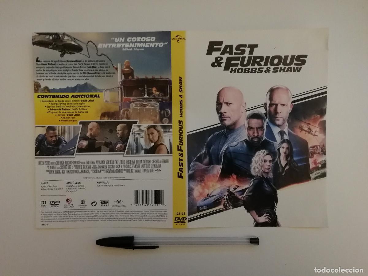Cinema: CARATULA ORIGINAL -A4- FAST & FURIOUS HOBBS & SHAW