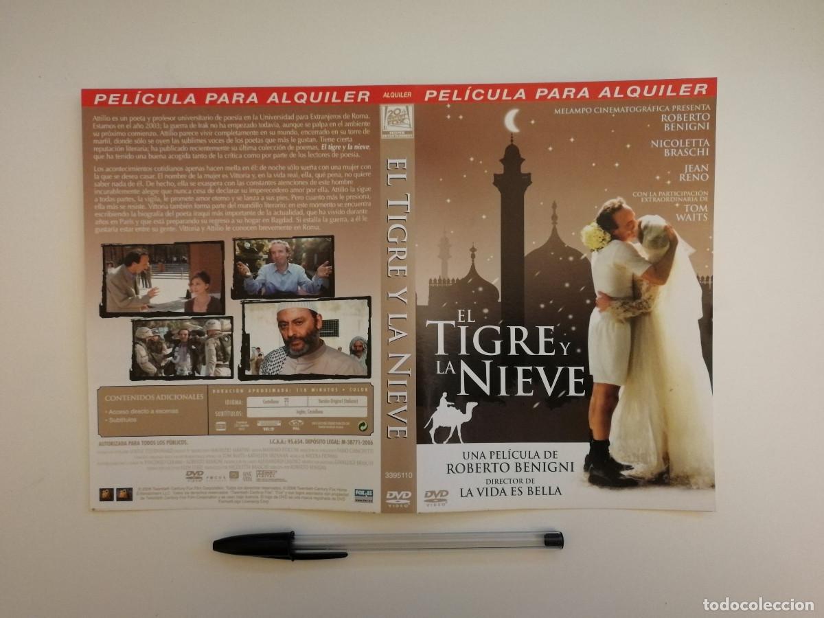 Cinema: CARATULA ORIGINAL -A4- EL TIGRE Y LA NIEVE - ROBERTO BENIGNI
