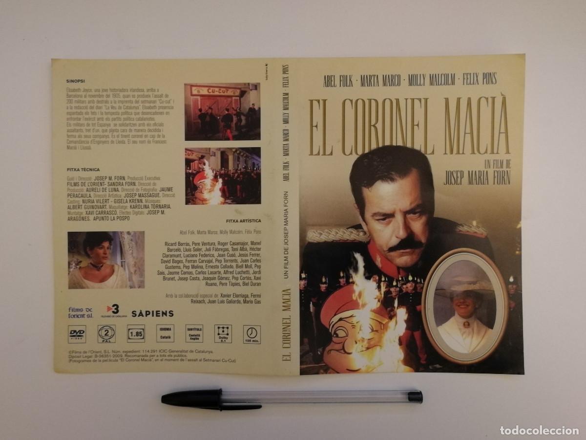 Cinema: CARATULA ORIGINAL -A4- EL CORONEL MACIA - JOSEP MARIA FORN - CINE ESPA&Ntilde;OL