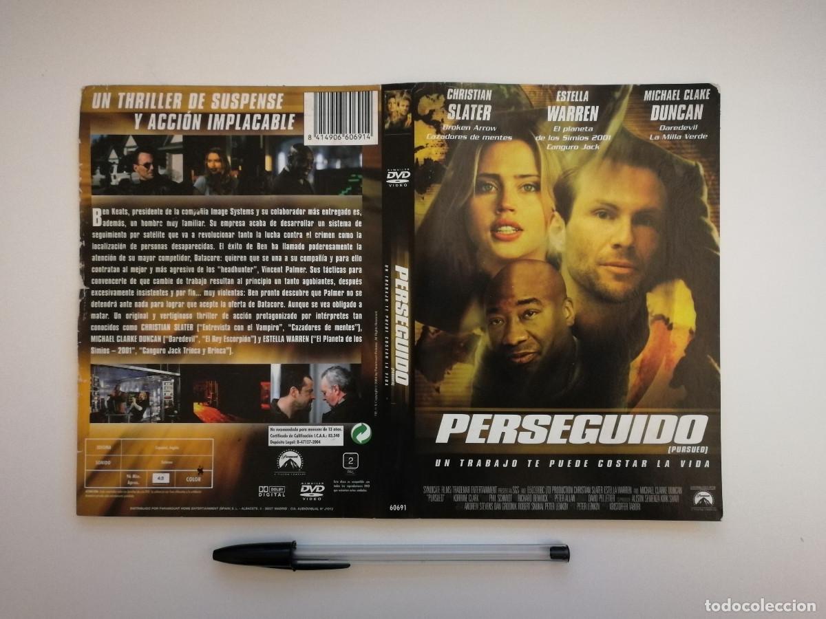 Cinema: CARATULA ORIGINAL -A4- PERSEGUIDO - CHRISTIAN SLATER- ESTELLA WARREN