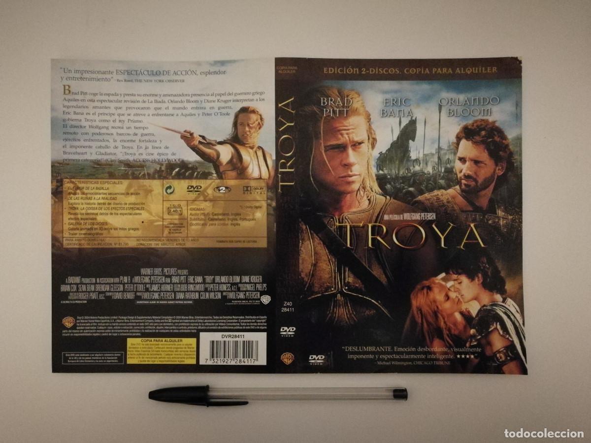 Cin&eacute;ma: CARATULA ORIGINAL -A4- TROYA - BRAD PITT - PEPLUM