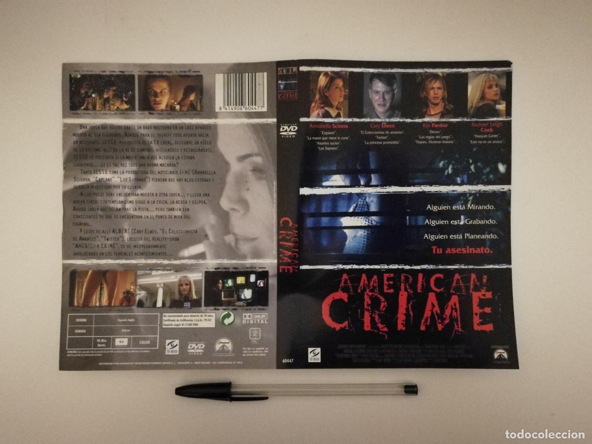 Cin&eacute;ma: CARATULA ORIGINAL -A4- AMERICAN CRIME - CARY ELWES