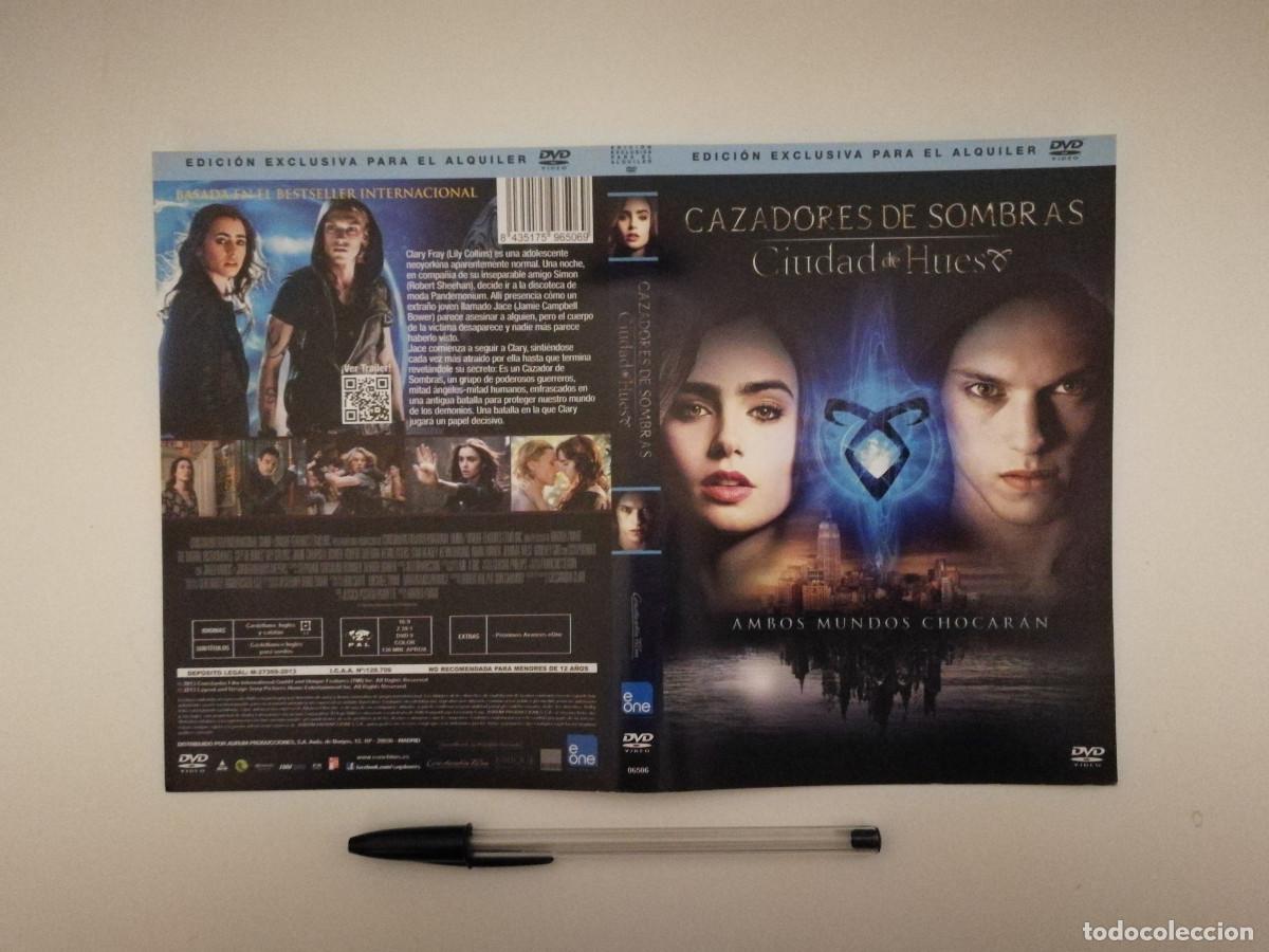 Cine: CARATULA ORIGINAL -A4- CAZADORES DE SOMBRAS - CIUDAD DE HUESOS - LILY COLLINS
