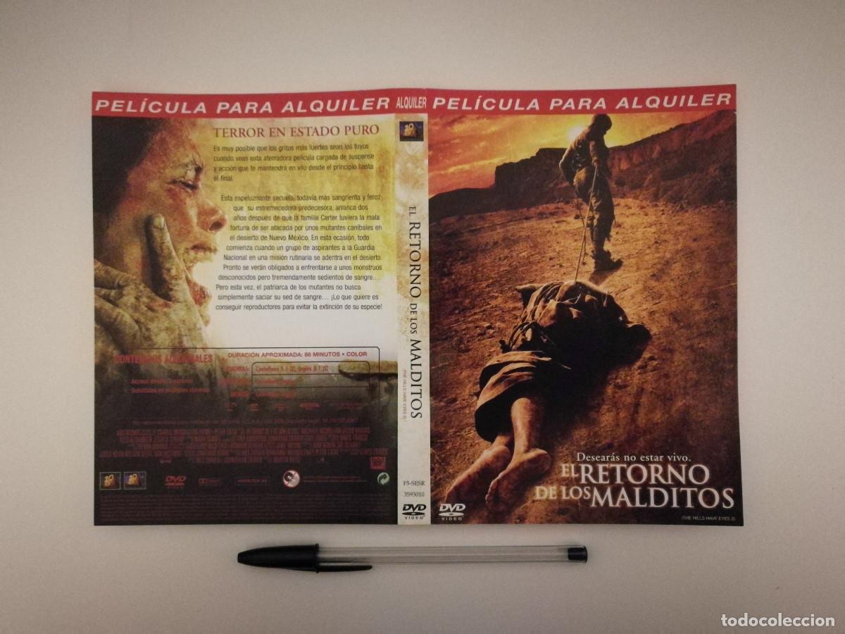 Cine: CARATULA ORIGINAL -A4- EL RETORNO DE LOS MALDITOS - TERROR