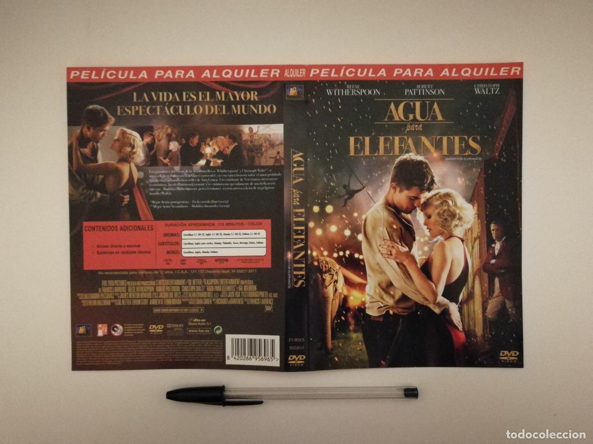 Cine: CARATULA ORIGINAL -A4- AGUA PARA ELEFANTES - Reese Witherspoon