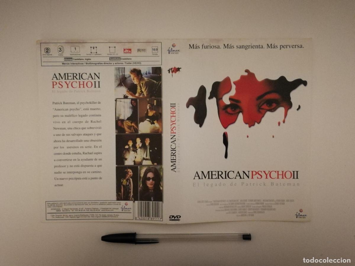 Cine: CARATULA ORIGINAL -A4- AMERICAN PSYCHO 2 - TERROR