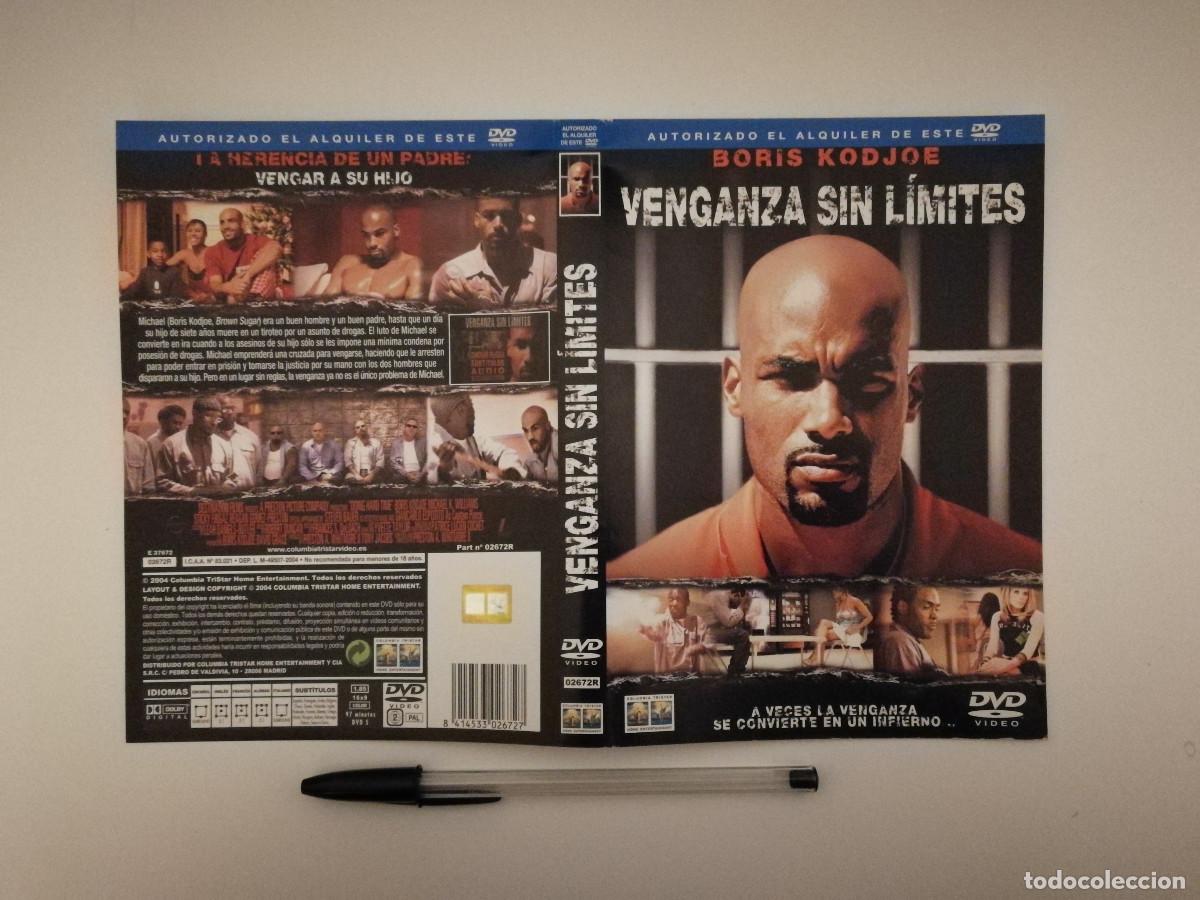 Cine: CARATULA ORIGINAL -A4- VENGANZA SIN LIMITES- BORIS KODJOE
