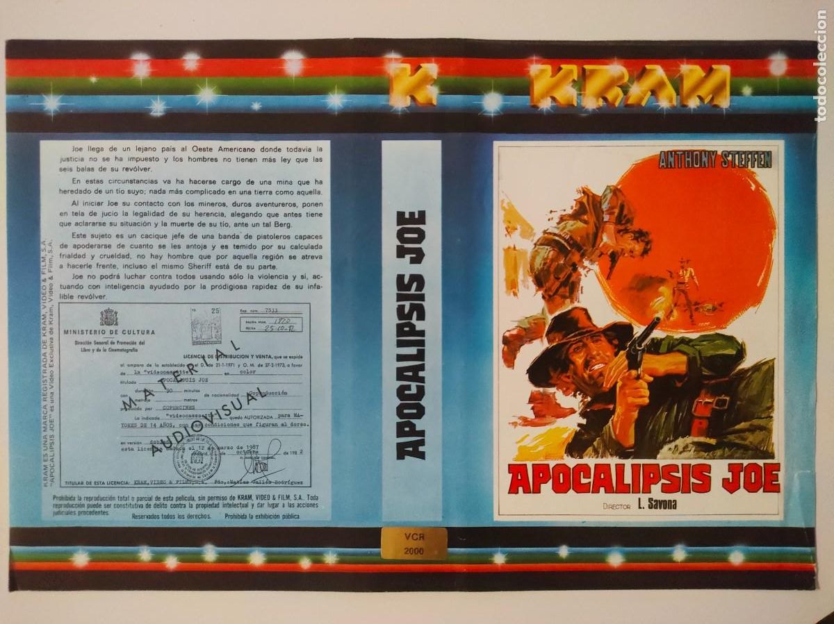 Cine: CARATULA - APOCALIPSIS JOE V2000 - Foto 1