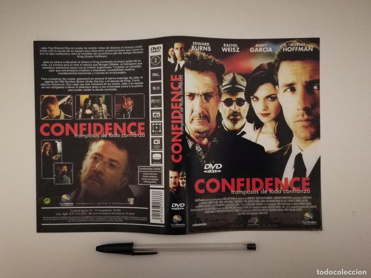 Cine: CARATULA ORIGINAL -A4- CONFIDENCE - DUSTIN HOFFMAN - EDWARD BURNS