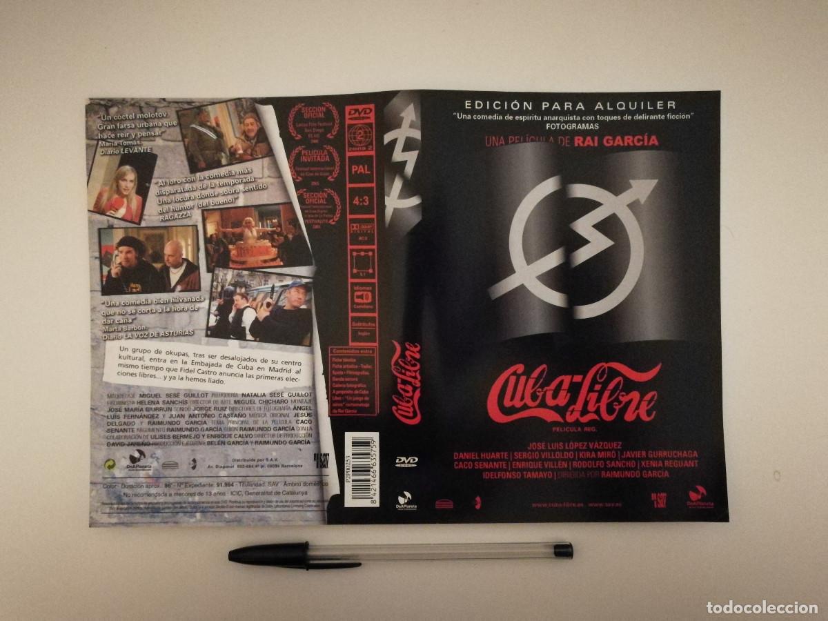 Cine: CARATULA ORIGINAL -A4- CUBA LIBRE - RAI GARCIA