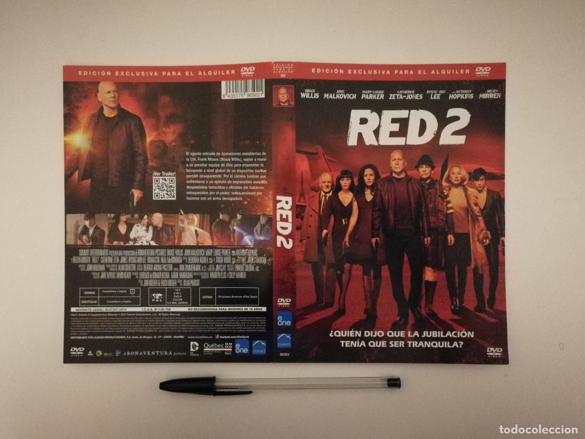 Cine: CARATULA ORIGINAL -A4- RED 2 - BRUCE WILLIS - Foto 1