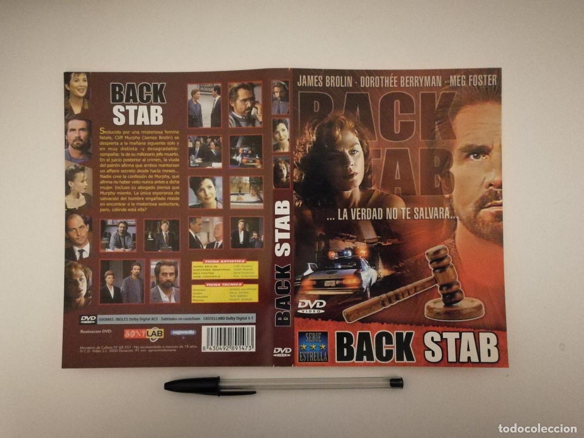 Cinema: CARATULA ORIGINAL -A4- BACK STAB- MEG FOSTER - JAMES BROLIN