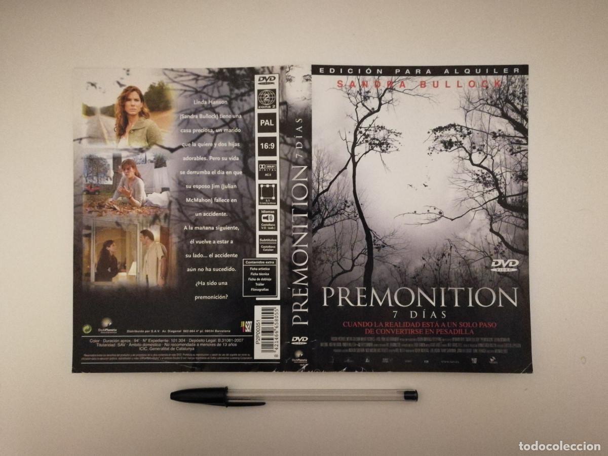 Cinema: CARATULA ORIGINAL -A4- PREMONITION 7 DIAS - SANDRA BULLOCK - CIENCIA FICCION - TERROR