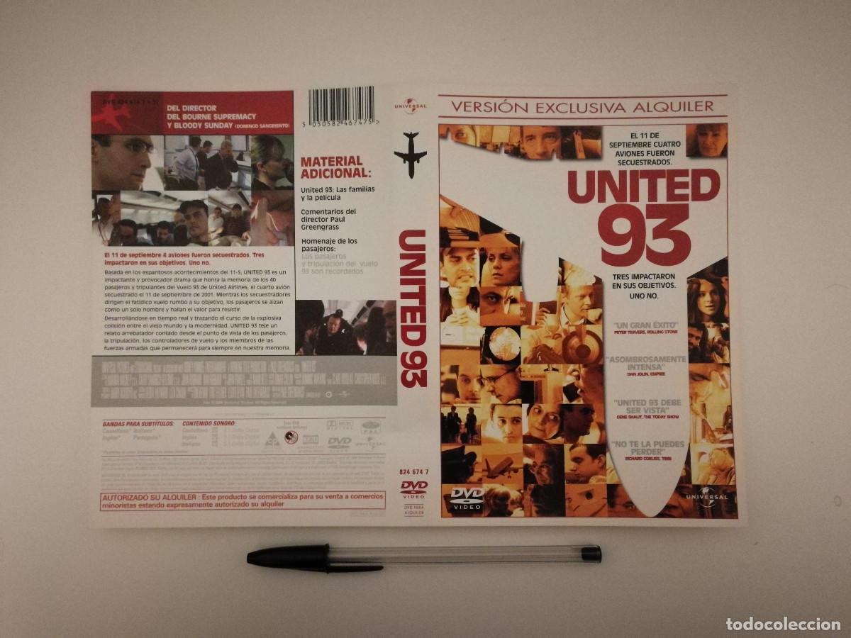 Cinema: CARATULA ORIGINAL -A4- UNITED 93 - ARCHIVO - THRILLER - PAUL GREENGRASS