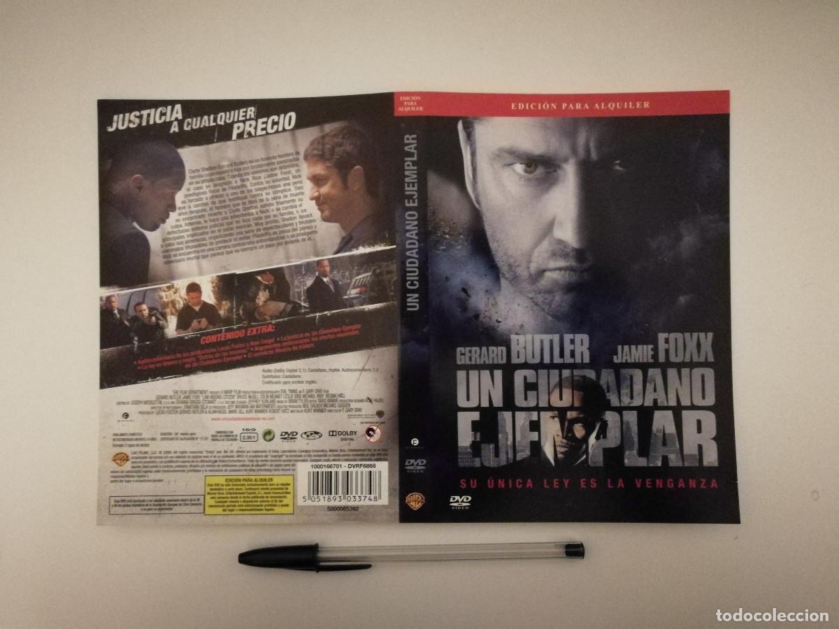 Cinema: CARATULA ORIGINAL -A4- UN CIUDADANOS EJEMPLAR - GERARD BUTLER