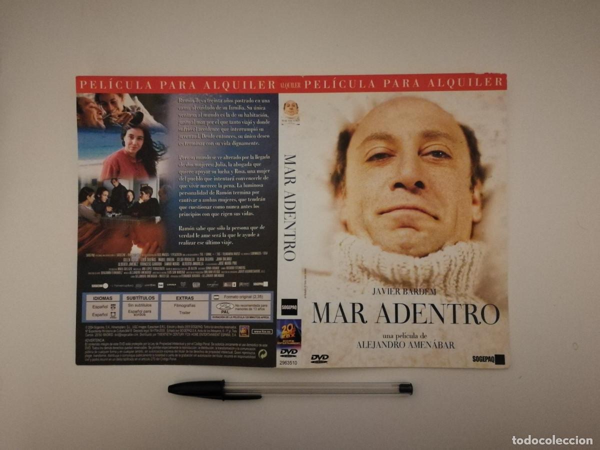 Cinema: CARATULA ORIGINAL -A4- MAR ADENTRO - JAVIER BARDEM