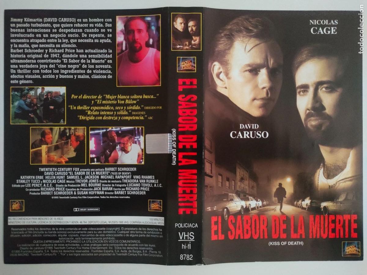 Cinema: SUBASTA DE CARATULAS 33 - EL SABOR DE LA MUERTE FOX VHS