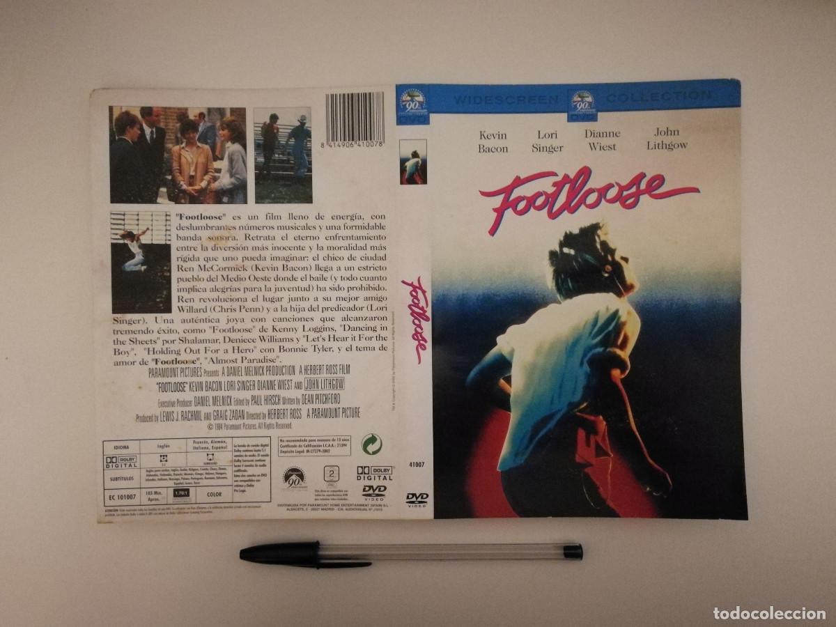 Kino: CARATULA ORIGINAL -A4- FOOTLOOSE - KEVIN BACON