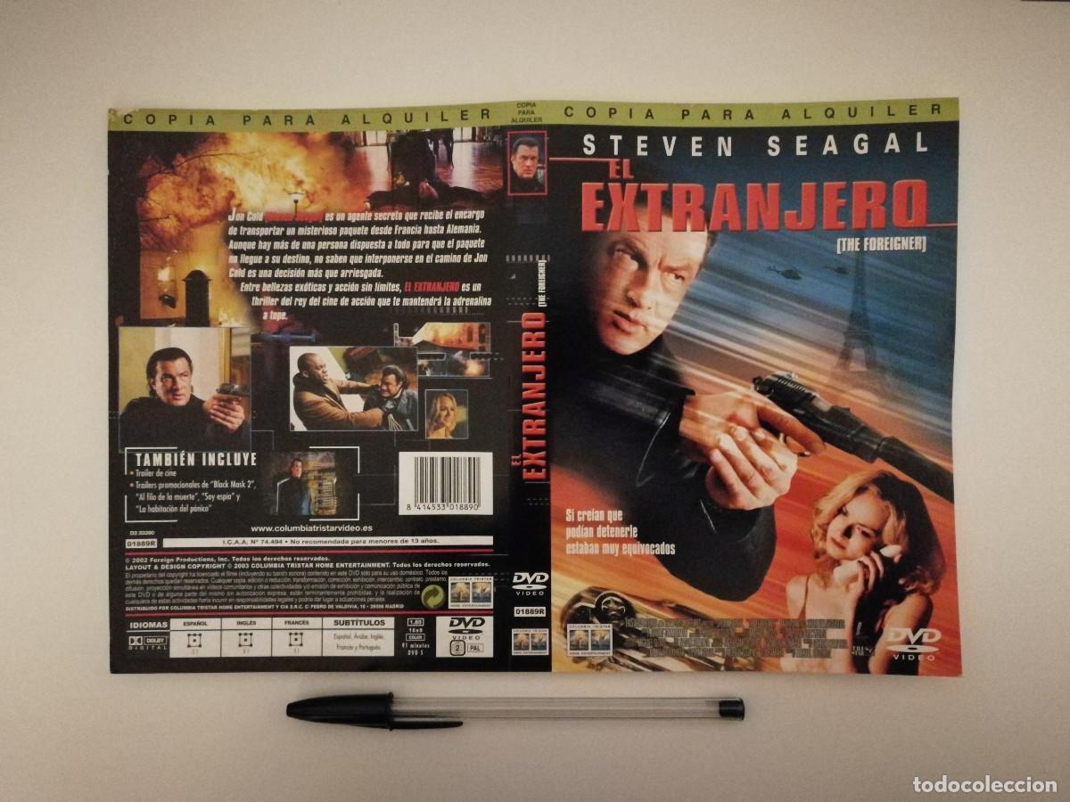 Kino: CARATULA ORIGINAL -A4- EL EXTRANJERO - STEVEN SEAGAL