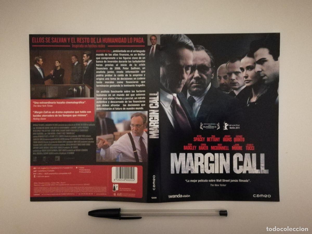 Kino: CARATULA ORIGINAL -A4- MARGIN CALL - DEMI MOORE - KEVIN SPACEY