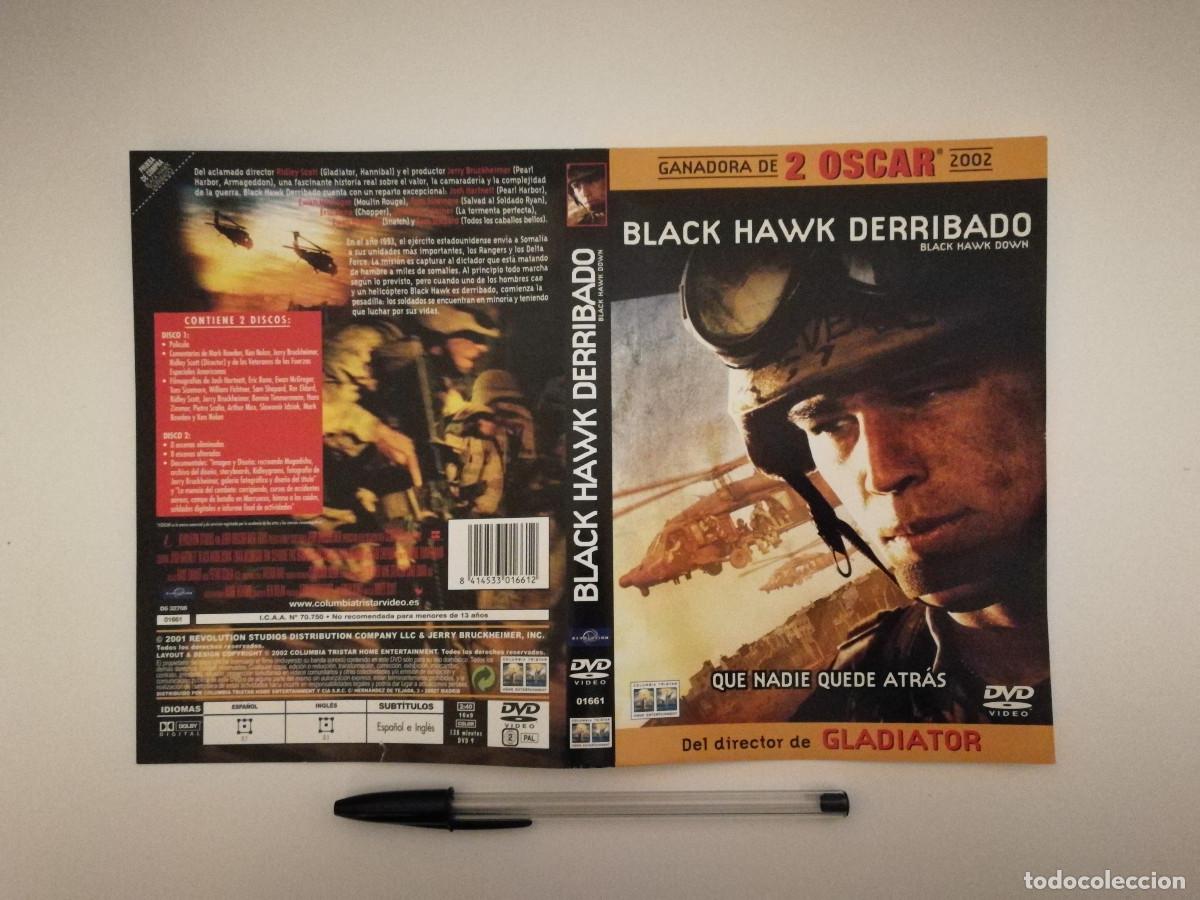 Kino: CARATULA ORIGINAL -A4- BLACK HAWK DERRIVADO - CINE BELICO GUERRA - RIFLEY SCOTT
