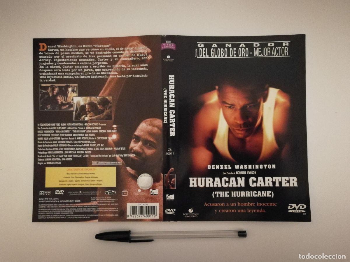 Kino: CARATULA ORIGINAL -A4- HURACAN CARTER - DENZEL WASHINGTON