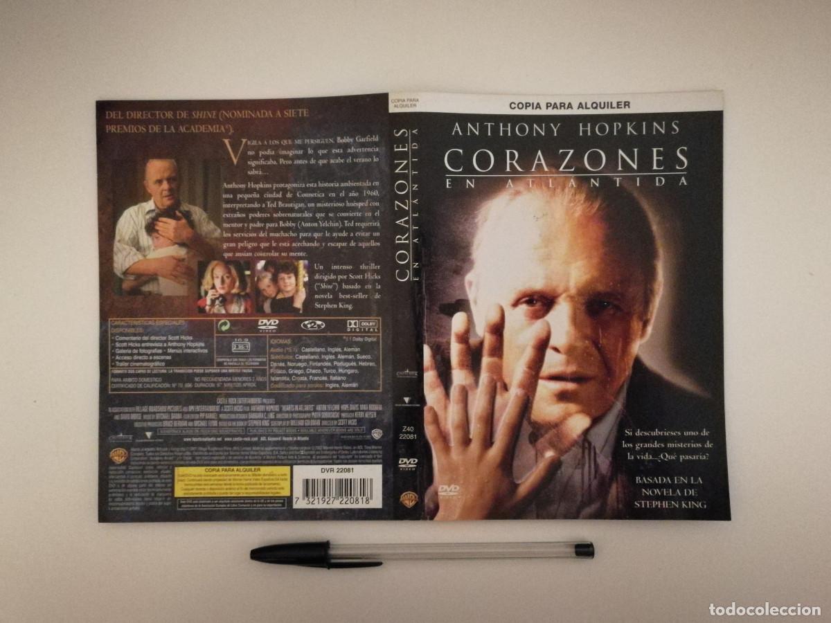 Kino: CARATULA ORIGINAL -A4- CORAZONES EN ATLANTIDA - ANTHONY HOPKINS