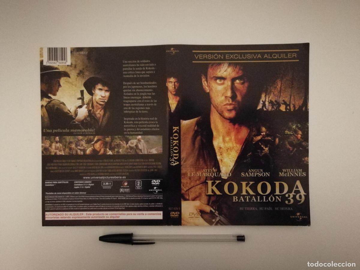 Kino: CARATULA ORIGINAL -A4- KOKODA BATALLAON 39 - CINE BELICO GUERRA