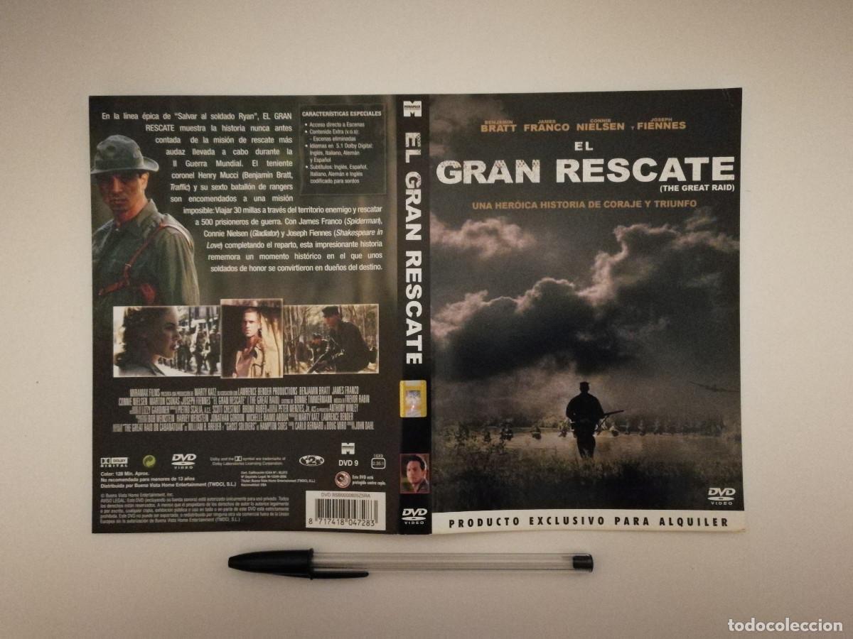 Kino: CARATULA ORIGINAL -A4- EL GRAN RESCATE - CINE BELICO GUERRA